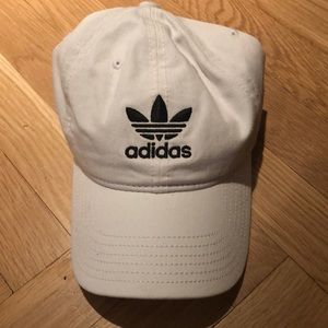White adidas baseball hat